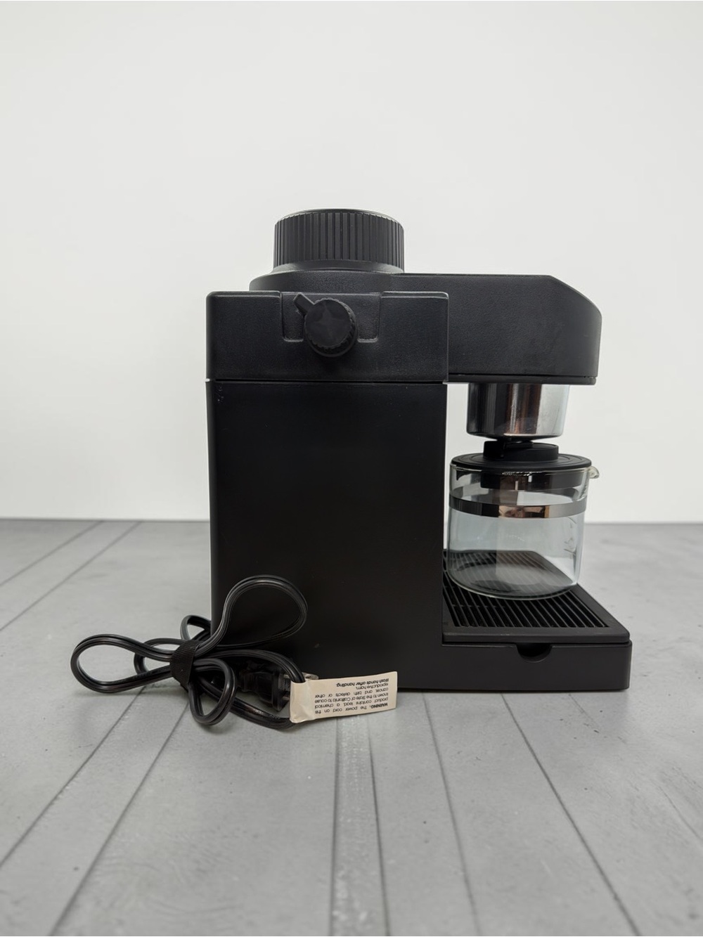 Black Espresso Machine with Glass Carafe - Picture 4 of 6